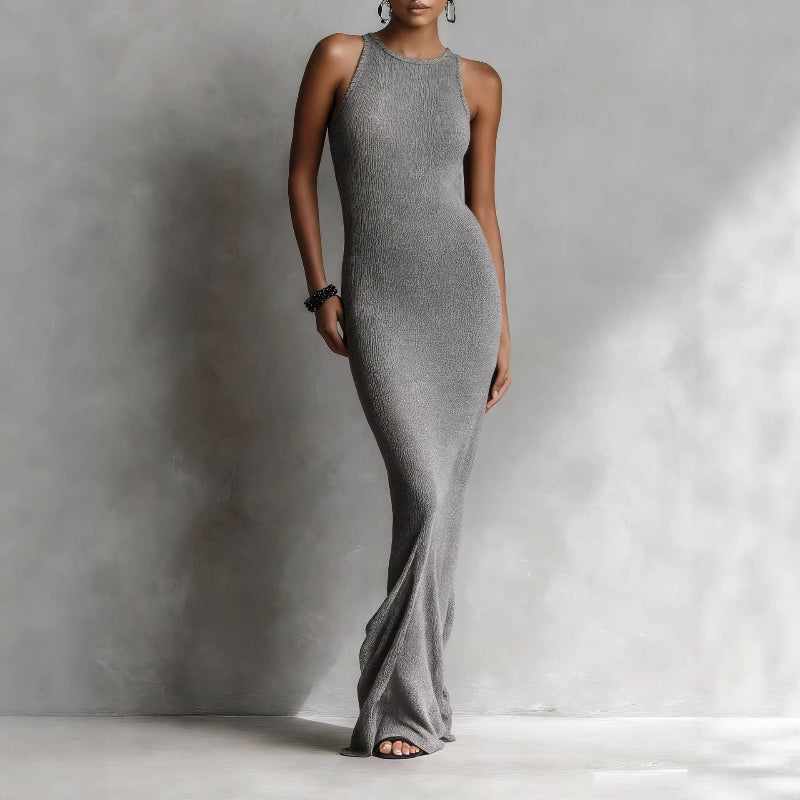 Valentina Rossi Women's Ribbed Knit Maxi Dress