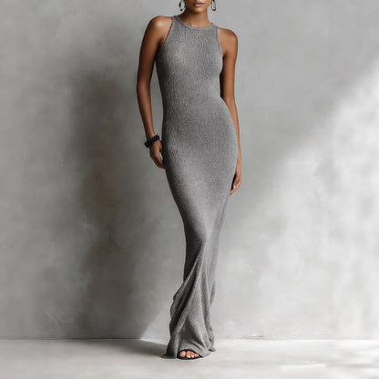 Valentina Rossi Women's Ribbed Knit Maxi Dress