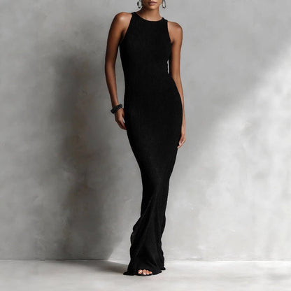 Valentina Rossi Women's Ribbed Knit Maxi Dress