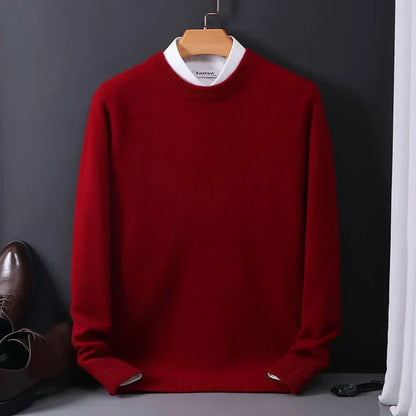Men's Fine Wool Sweater Classic Caspian