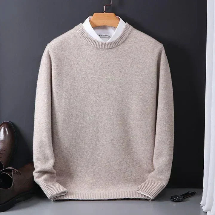 Men's Fine Wool Sweater Classic Caspian