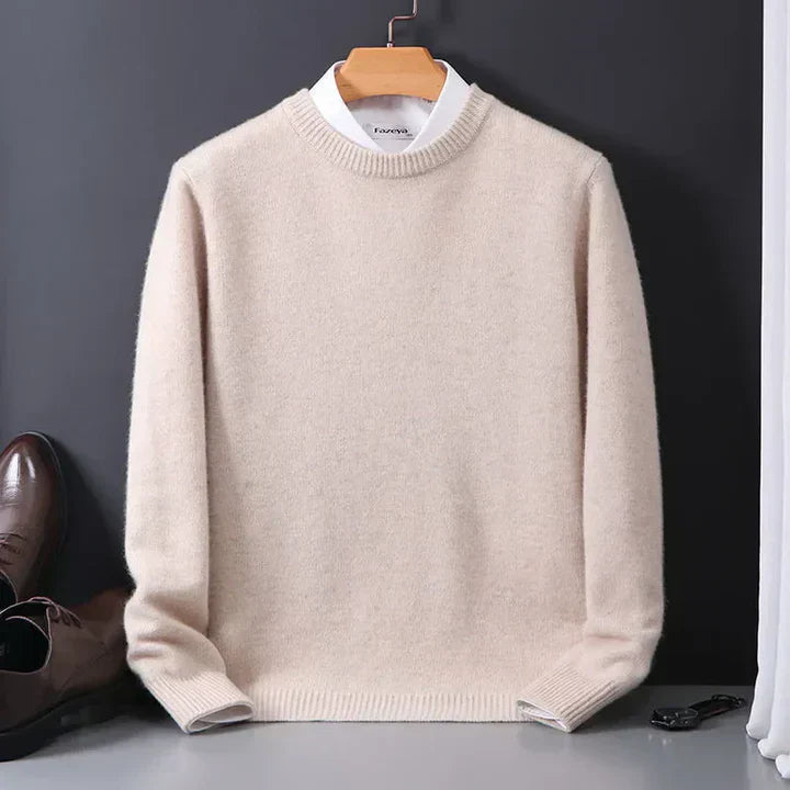 Men's Fine Wool Sweater Classic Caspian