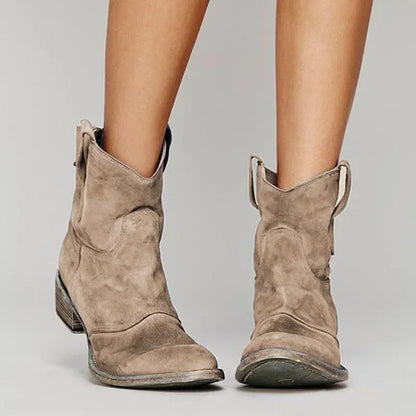 Women's Suede Western Boots - Vonnera