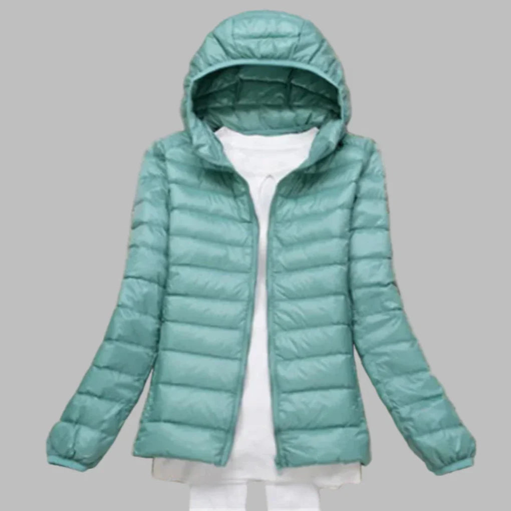 Women's Packable Down Coat Hooded Lightweight