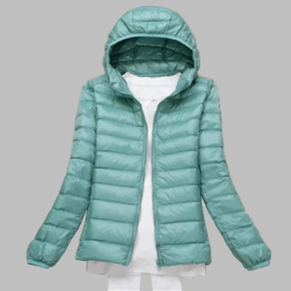 Women's Packable Down Coat Hooded Lightweight