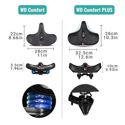 Comfortable Bike Seat Extra Wide Cushion