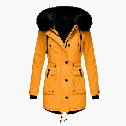 Women's Mid-Thigh Parka Hooded Relaxed Fit - Vonnera