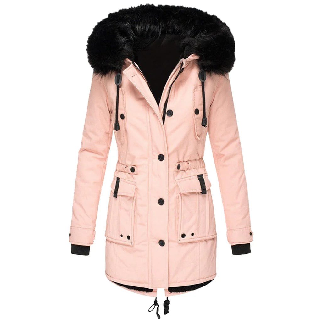 Women's Winter Parka Coat Hooded Warm
