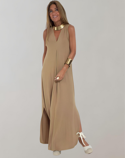 Women's V-Neck Maxi Dress Summer