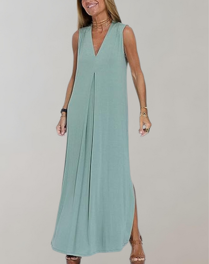 Women's V-Neck Maxi Dress Summer