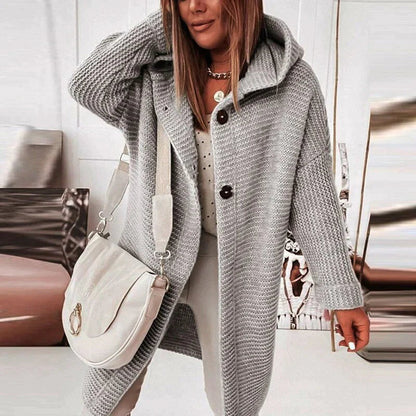 Women's Knitted Cardigan Soft Grey