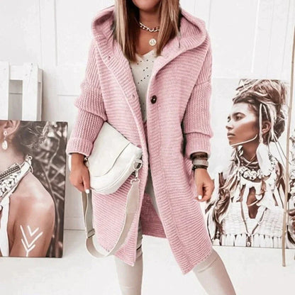 Women's Knitted Cardigan Cozy Grey