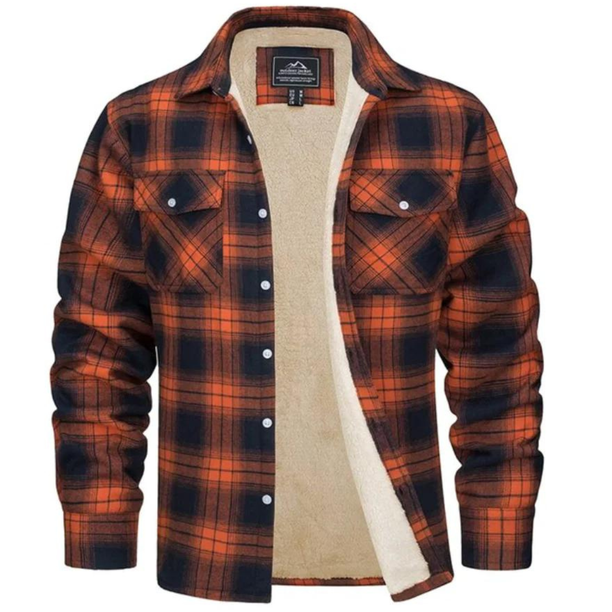 Men's Plaid Winter Jacket Wool Waterproof - Vonnera
