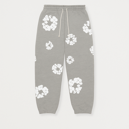 Warmood Women's Floral Tracksuit Pants Sweatshirt Set