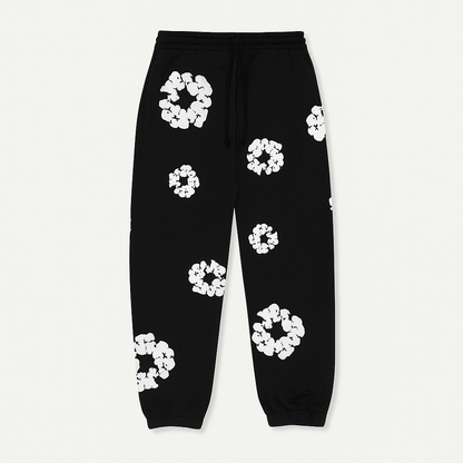 Warmood Women's Floral Tracksuit Pants Sweatshirt Set