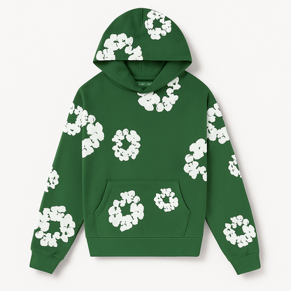 Warmood Women's Floral Tracksuit Pants Sweatshirt Set