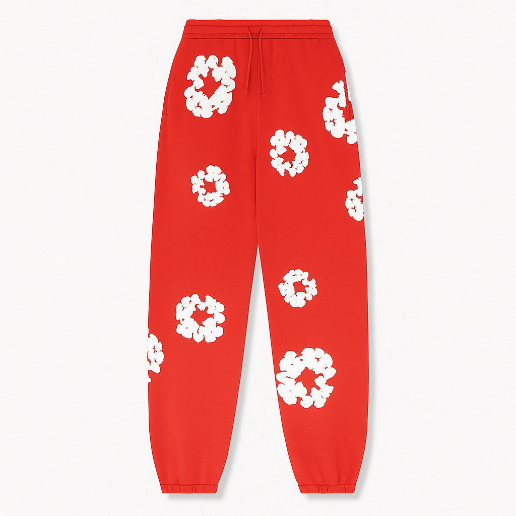 Warmood Women's Floral Tracksuit Pants Sweatshirt Set