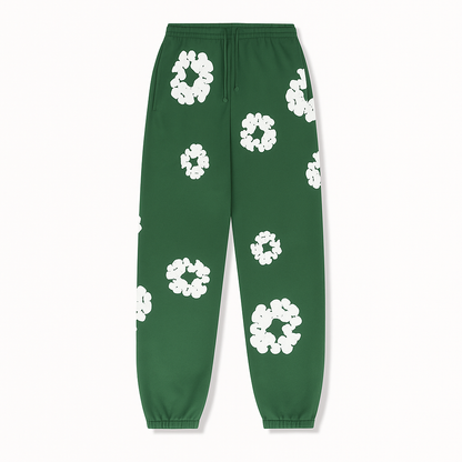 Warmood Women's Floral Tracksuit Pants Sweatshirt Set