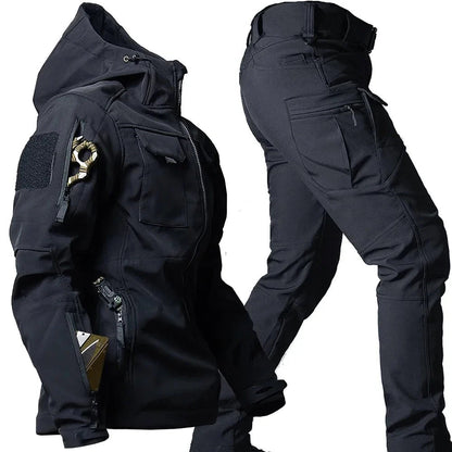 Men's Hooded Jacket Cargo Pants Set - Vonnera