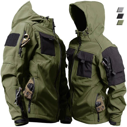 Men's Hooded Jacket Cargo Pants Set