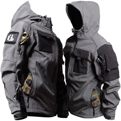 Men's Hooded Jacket Cargo Pants Set