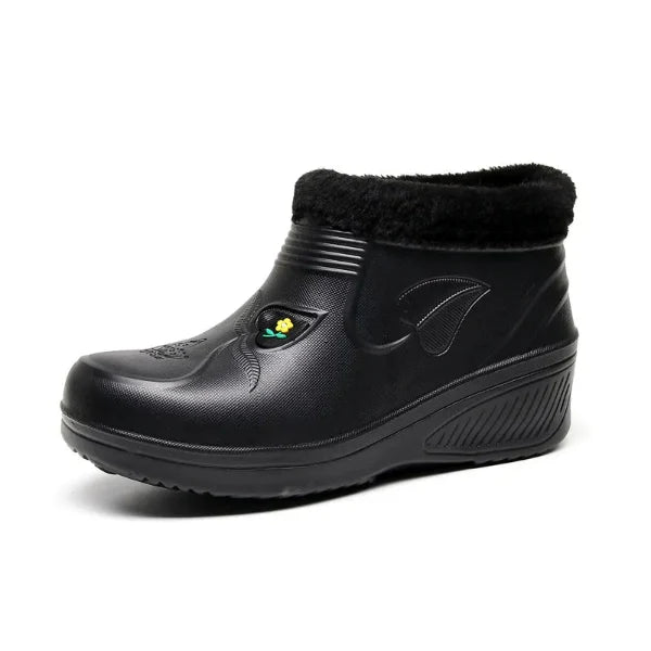 Women's Waterproof Ankle Boots Winter Insulated Black - Vonnera