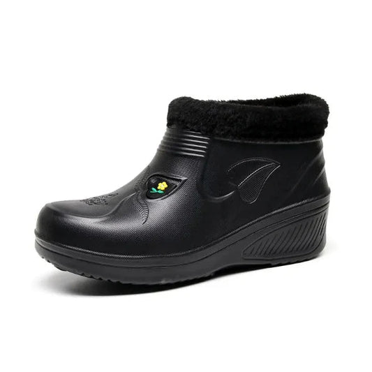 Women's Waterproof Ankle Boots Insulated Winter Black - Vonnera