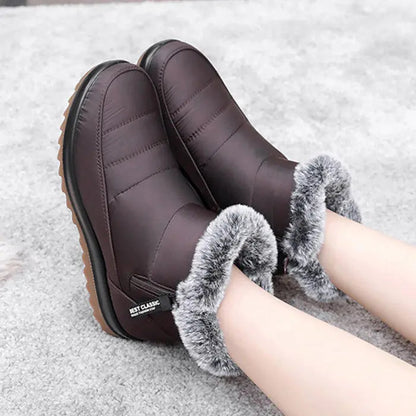 Women's Waterproof Winter Boots Mid-Calf Comfortable Design - Vonnera
