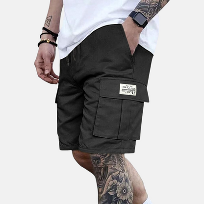 Men's Cargo Shorts Loose Fit Cotton Beige