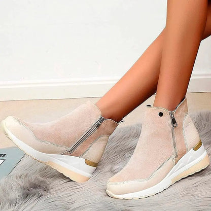 Women's Wedge Heel Winter Boots Comfortable - Vonnera