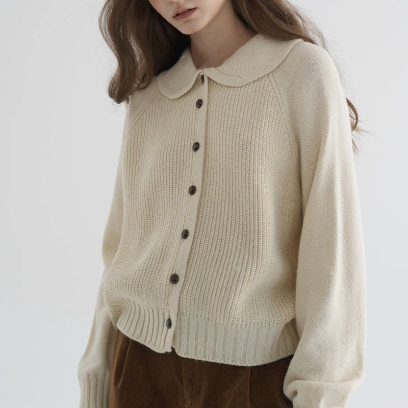 Women's Long Sleeve Cardigan Straight Cut - Vonnera