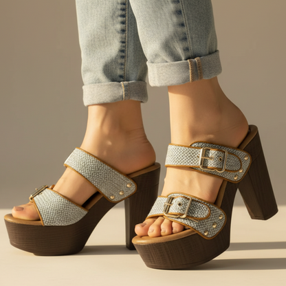 Women's High Heels Buckle Comfortable