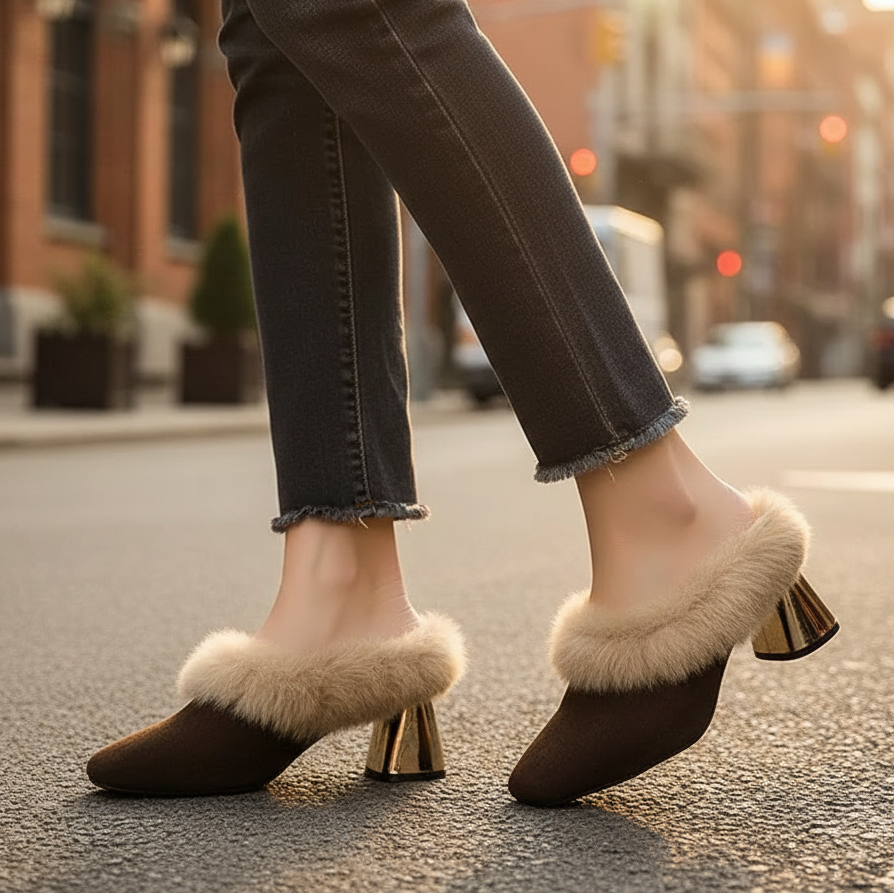 Whisper Fur Women's Mule Shoes