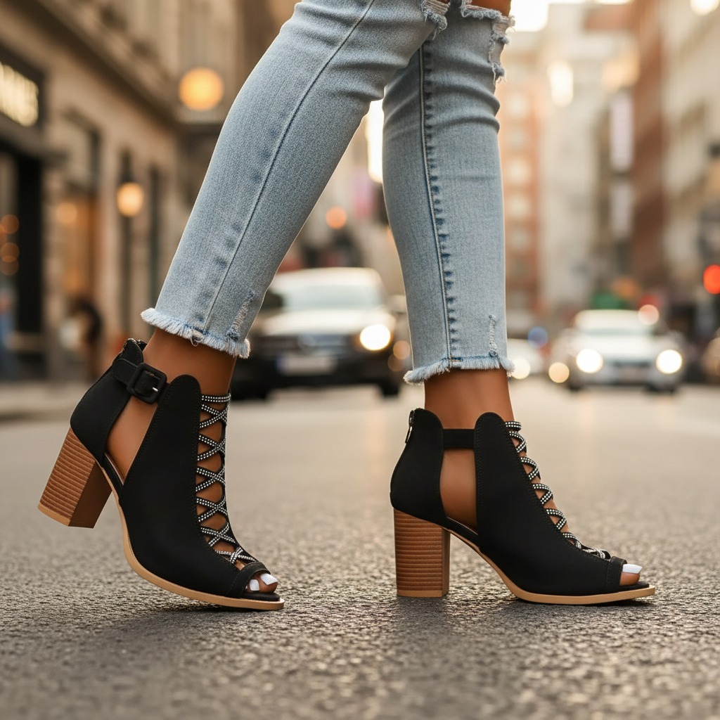 Women's Comfy Block Heel Shoes