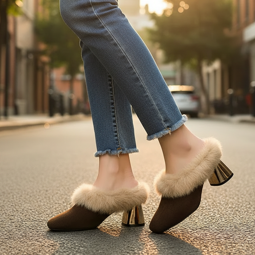 Whisper Fur Women's Mule Shoes