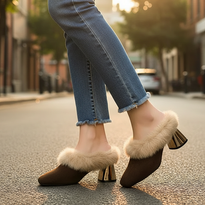 Whisper Fur Women's Mule Shoes