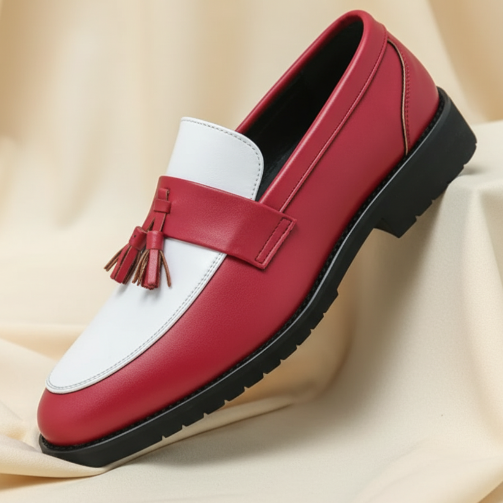 Landen Men's Leather Tassel Loafers - Vonnera