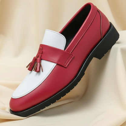 Landen Men's Leather Tassel Loafers - Vonnera