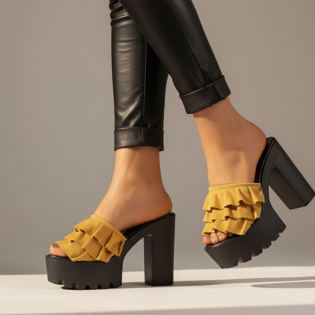 Milana Women's Platform Block Heel Sandals - Vonnera
