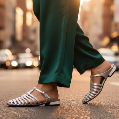 Women's Summer Buckle Flat Shoes