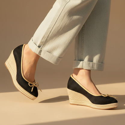 Taylor Women's Espadrille Wedge Slip On Flats