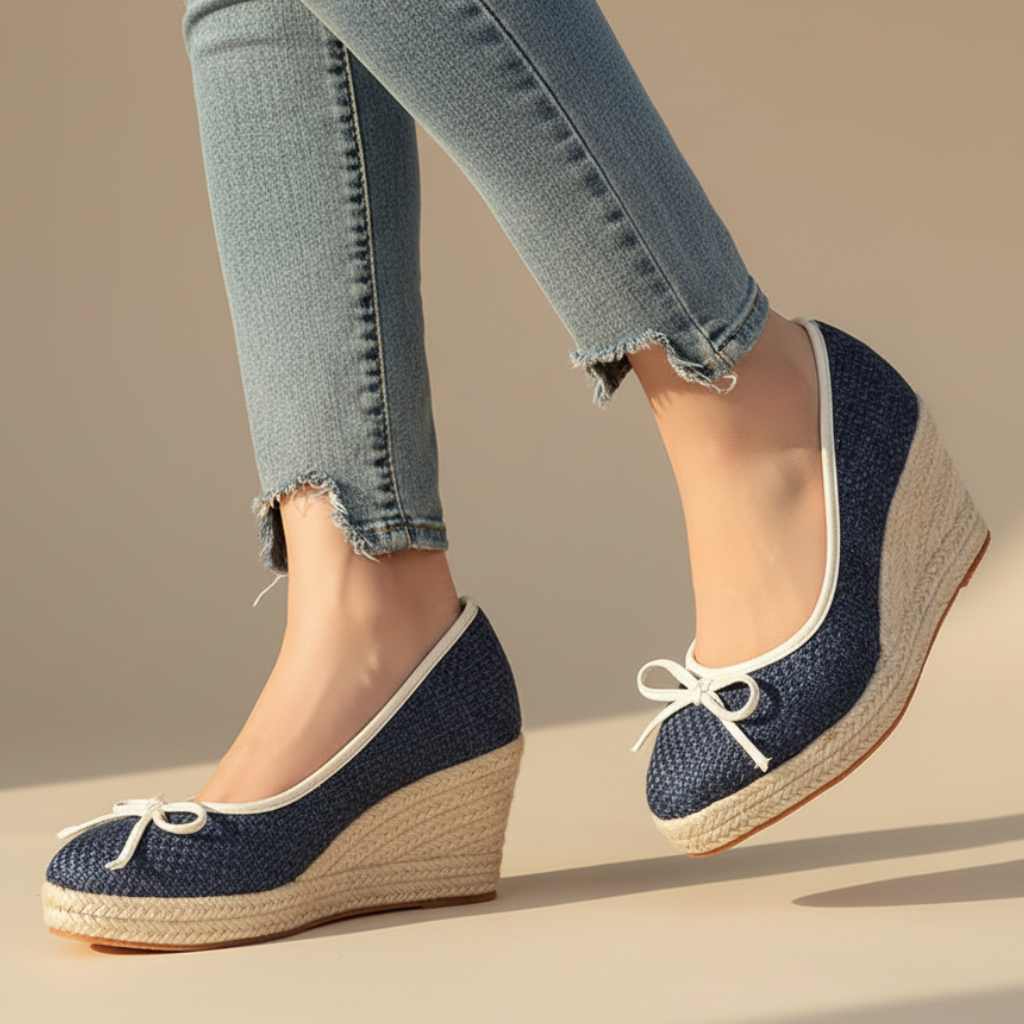 Taylor Women's Espadrille Wedge Slip On Flats