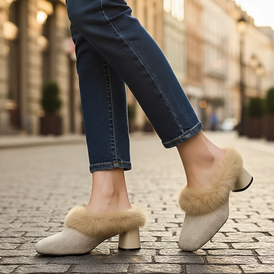 Whisper Fur Women's Mule Shoes
