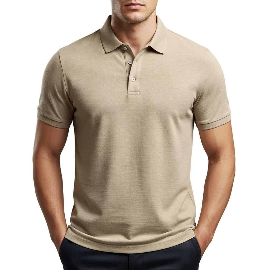 Men's Cotton Polo Shirt Collared - Vonnera