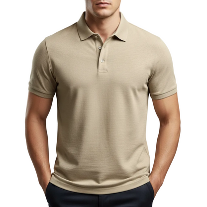 Men's Cotton Polo Shirt Collared - Vonnera