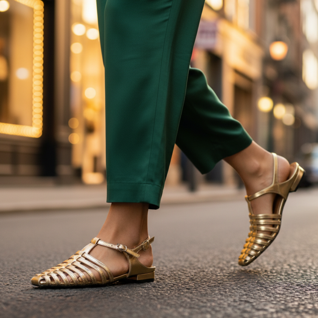 Women's Summer Buckle Flat Shoes