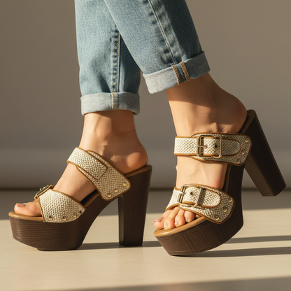Women's High Heels Buckle Comfortable