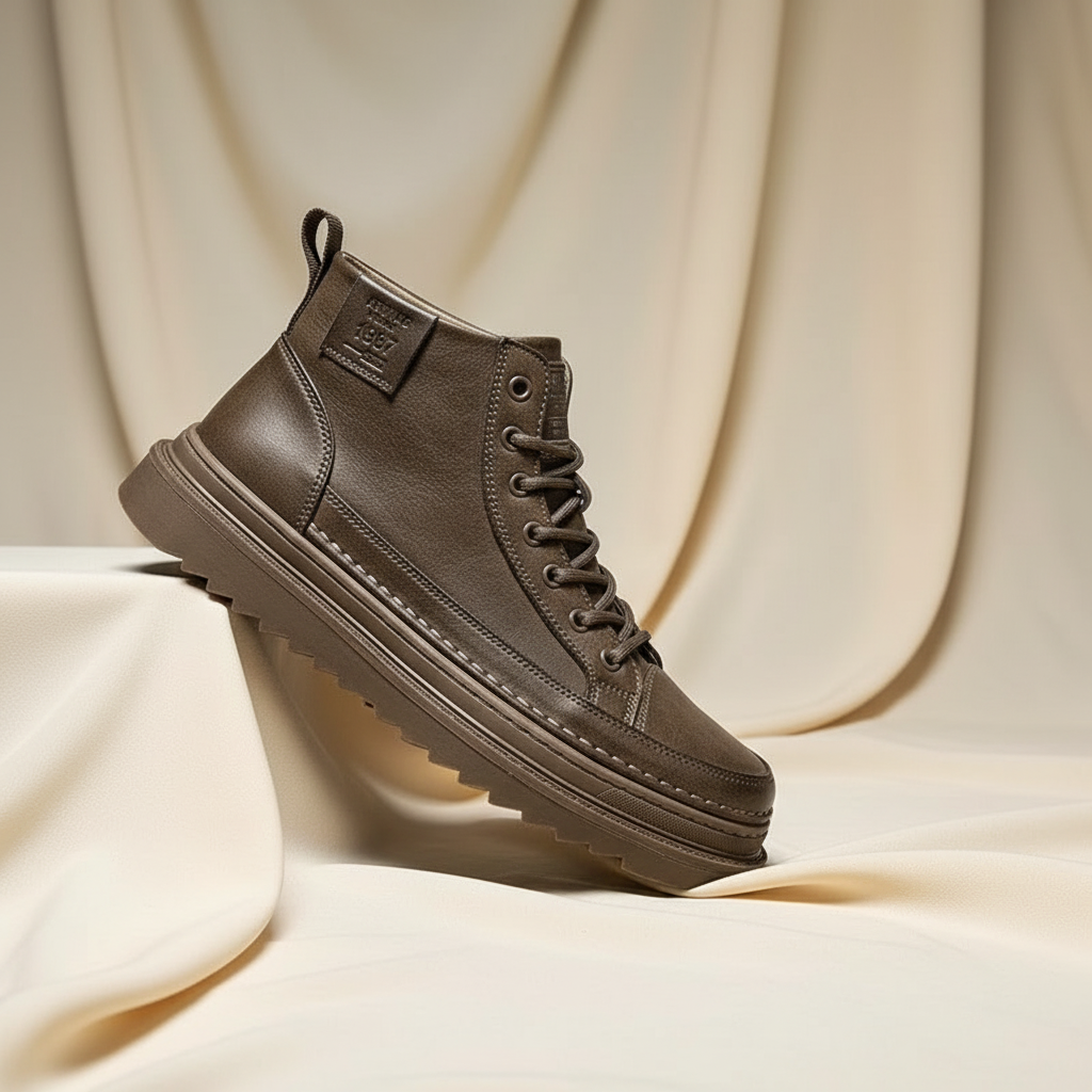 Men's Leather Sneakers Gladiator Style - Vonnera