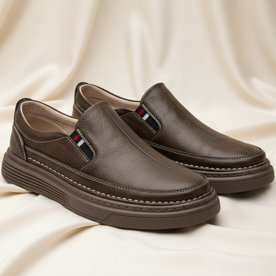 Vivana Mens Leather Loafers - Vonnera