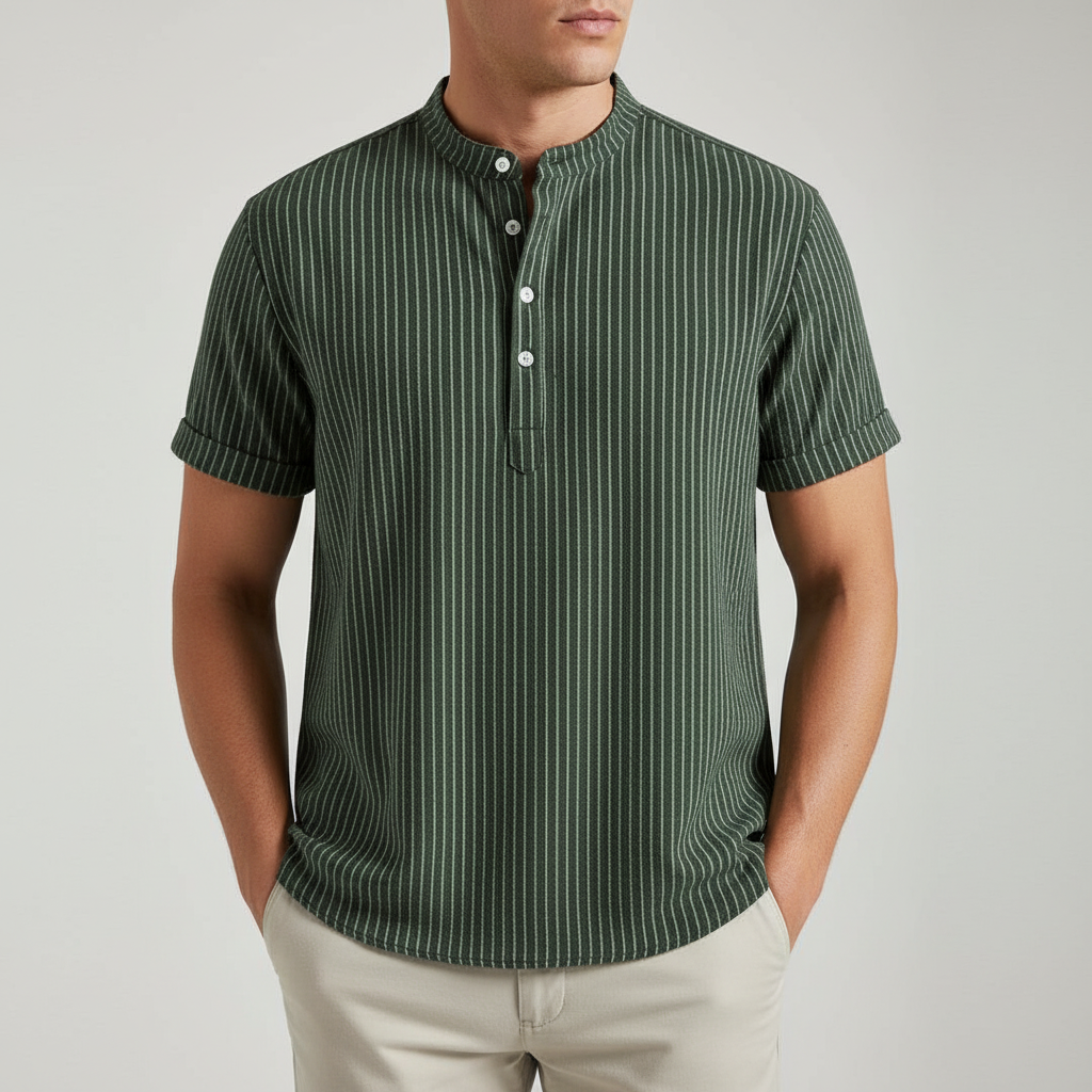 Hampton Men's Linen Button Up Shirt - Vonnera